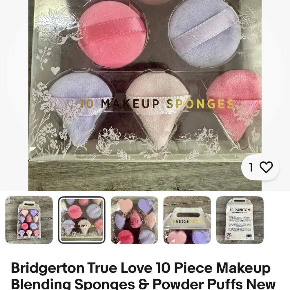 Bridgerton Heart-Shaped Makeup Sponges